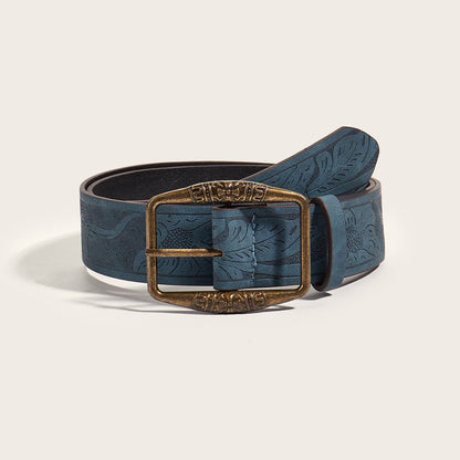 American vintage y2k belt women's 2023 new ethnic style belt hundred with jeans belt high-end brown