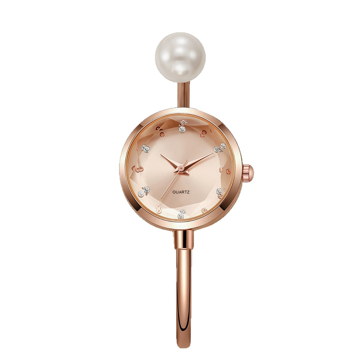 Niche women's minimalist bracelet watches, popular livestream trendy and exquisite INS fresh pearl quartz watches
