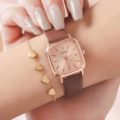 Women's watch Roman hand scale watch women's design fashion square watch quartz vintage Roman square quartz watch