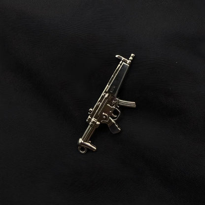 Hip-hop titanium steel necklace for men, gun-shaped pendant, trendy personality, light luxury niche design accessory