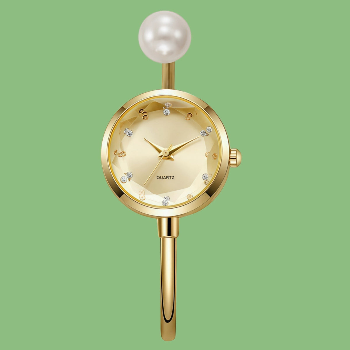 Niche women's minimalist bracelet watches, popular livestream trendy and exquisite INS fresh pearl quartz watches