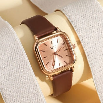 Women's watch Roman hand scale watch women's design fashion square watch quartz vintage Roman square quartz watch
