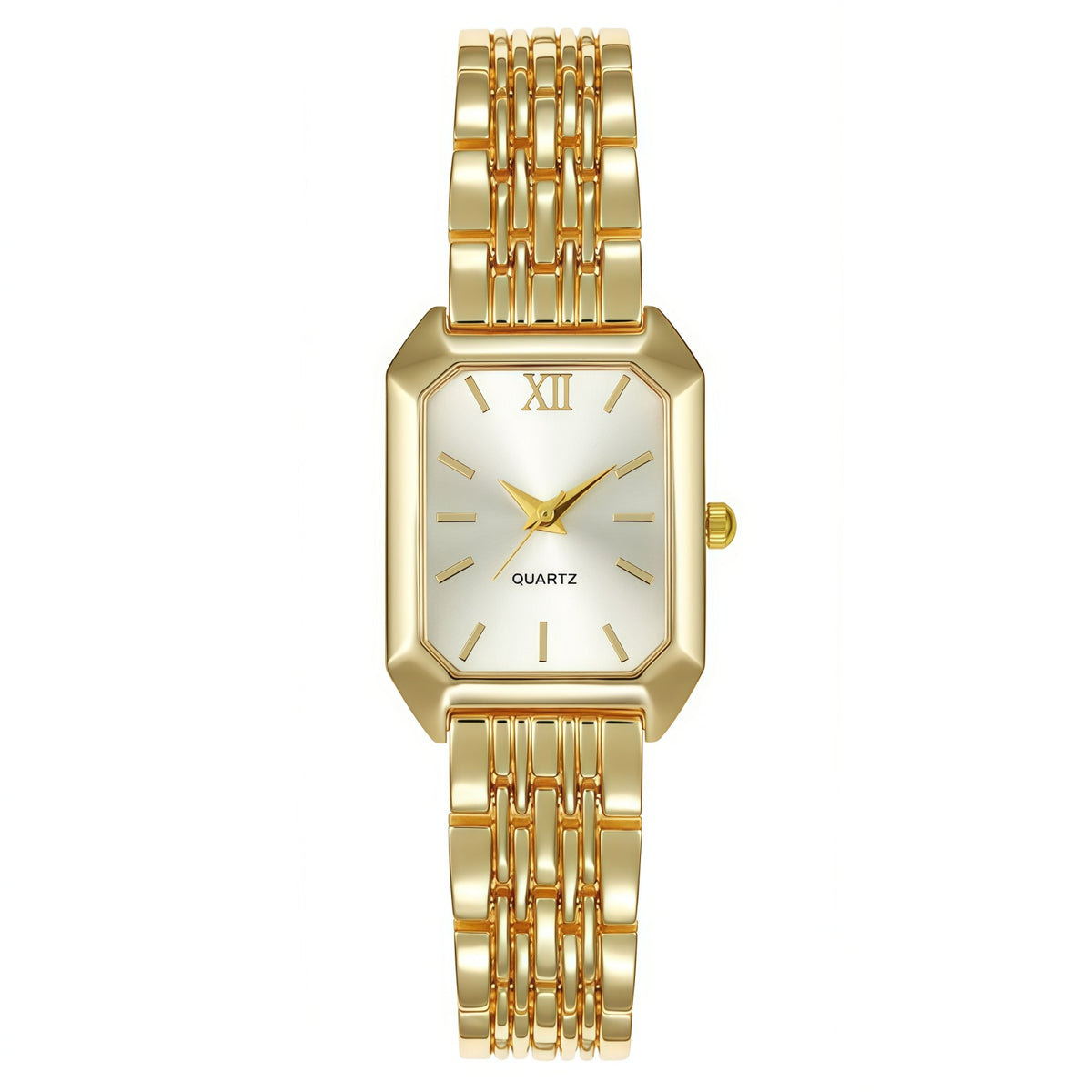 New light luxury steel band ladies' watches, overseas bestsellers, student fashionable minimalist square quartz watches wholesale
