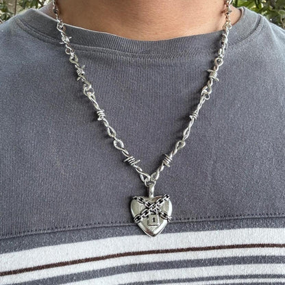 LOCKED HEART NECKLACE
