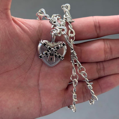 LOCKED HEART NECKLACE