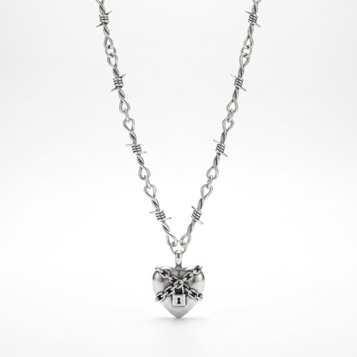 LOCKED HEART NECKLACE